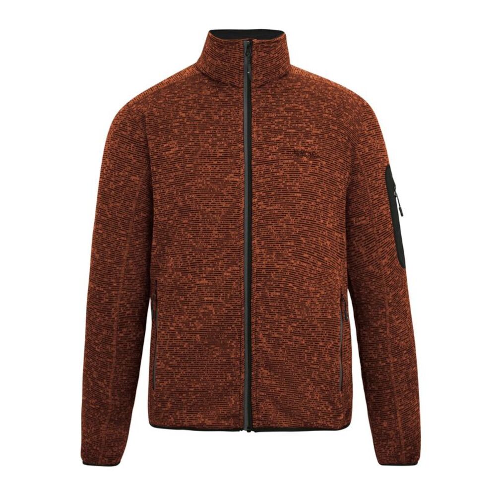 Regatta Mens Newhill Marl Full Zip Fleece Jacket / Brick